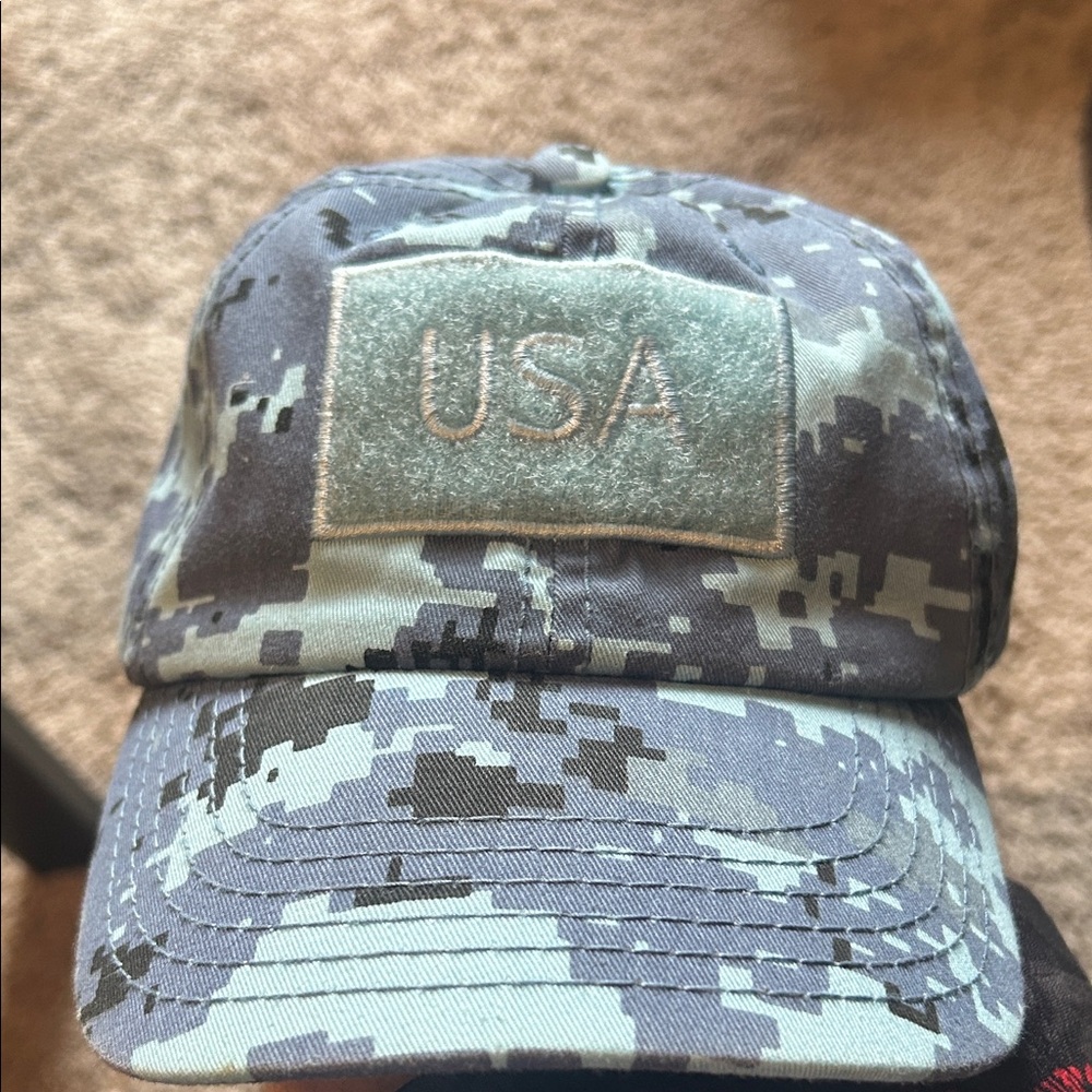 Digital Camo USA Cap